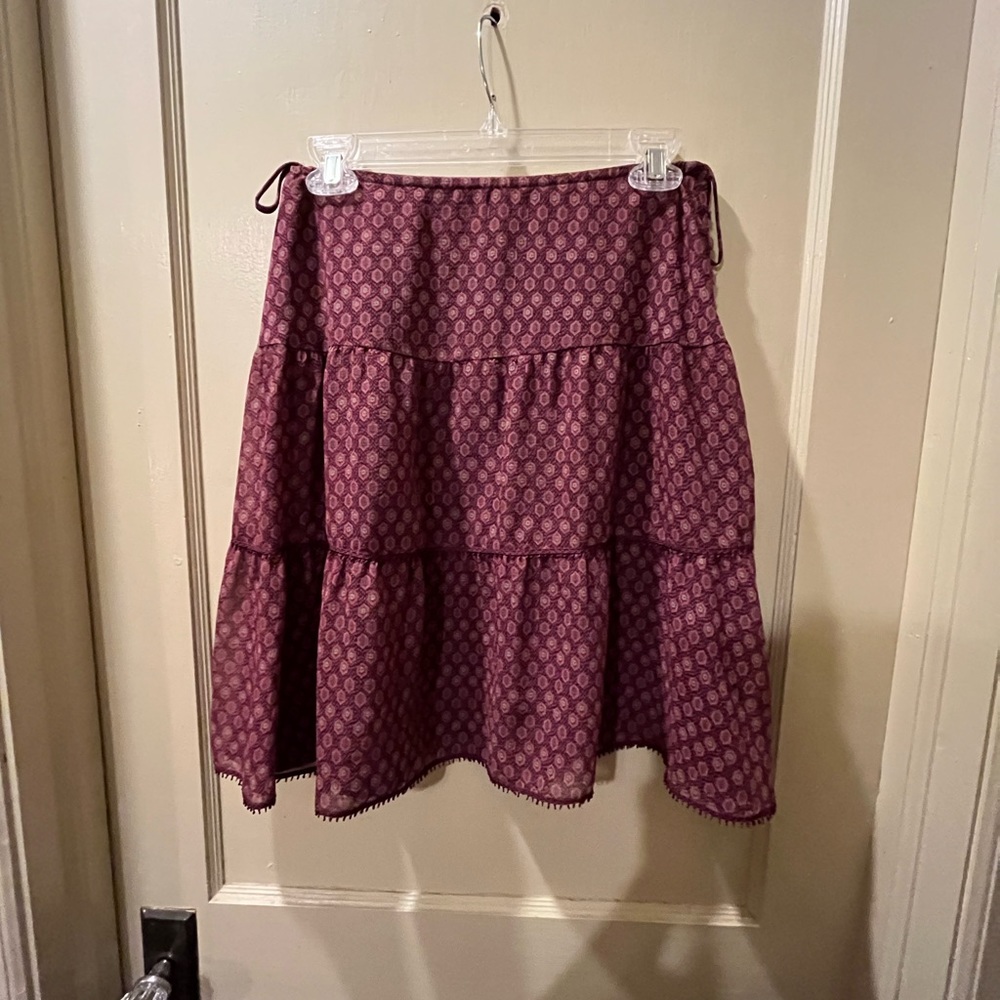 Free People Hexagon Print Knee length skirt
